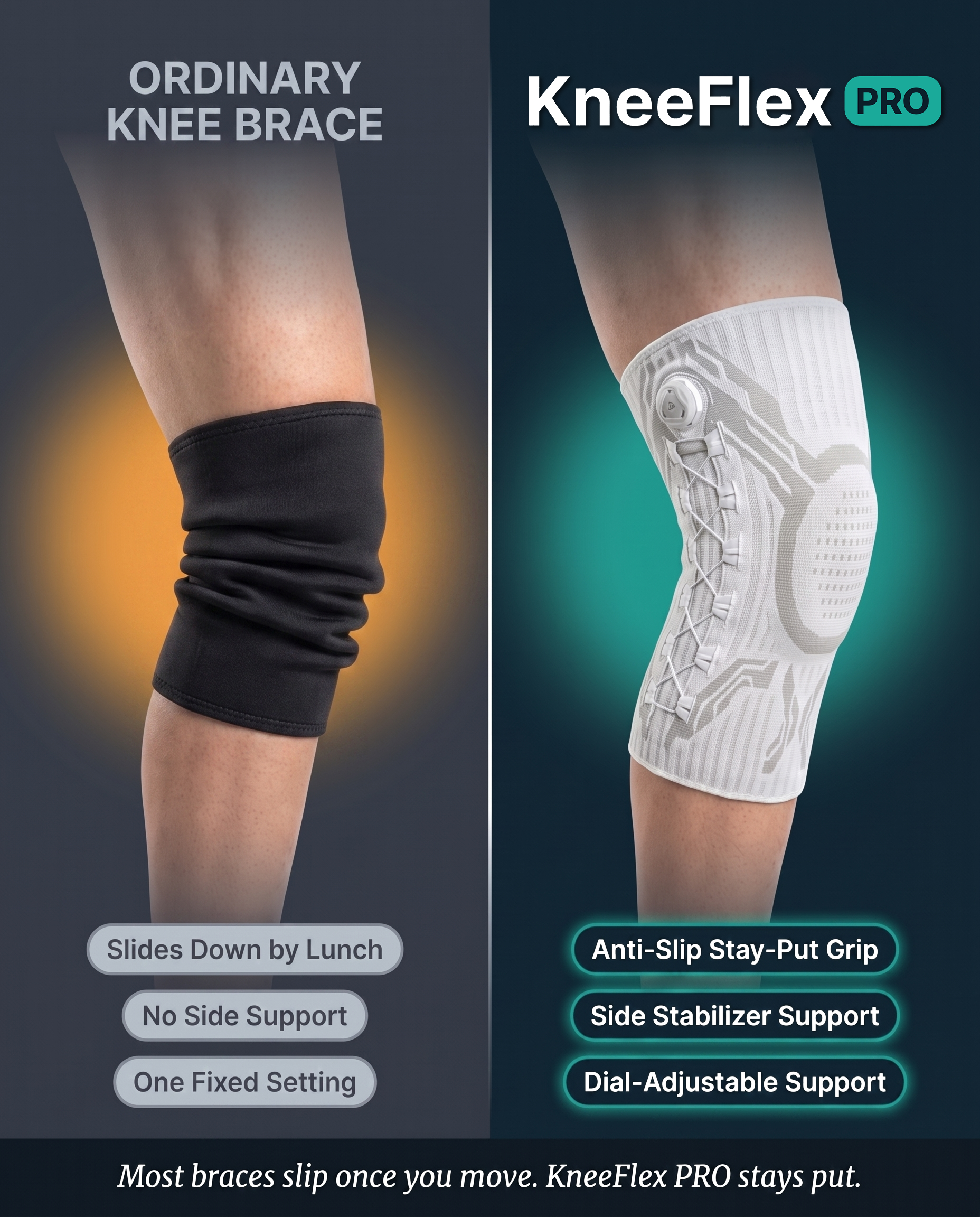 KneeFlex PRO™ Dial-Adjustable Knee Support
